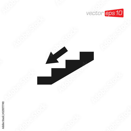 Stair or Ladder Icon Design Vector