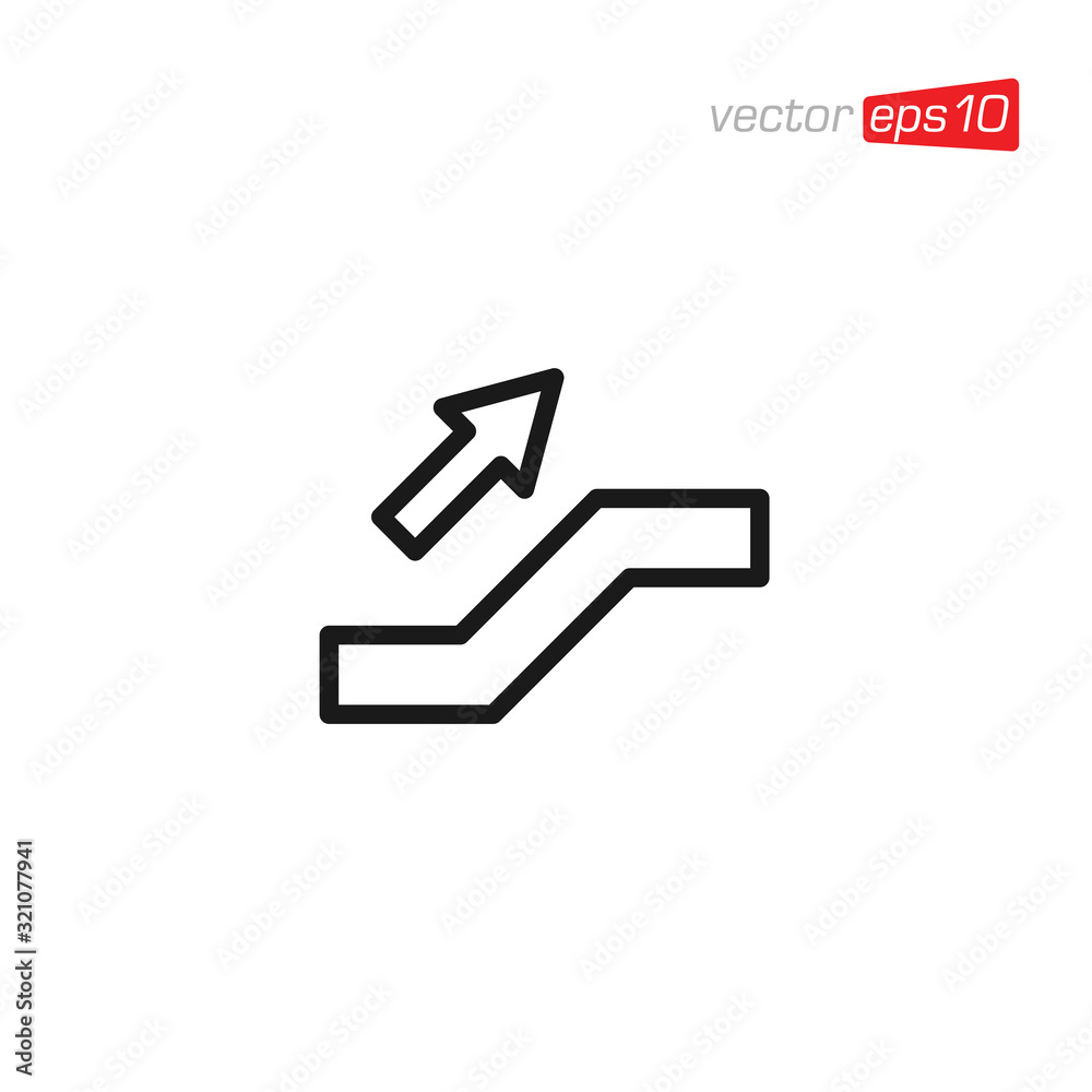 Stair or Ladder Icon Design Vector Stair or Ladder Icon Design Vector