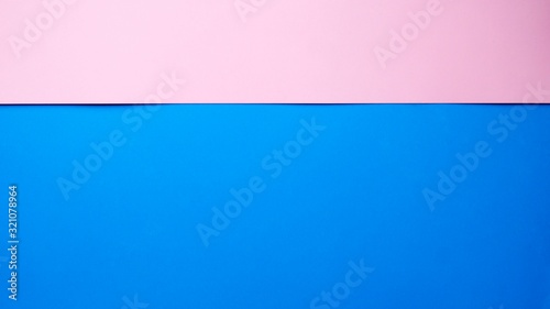 Pink and blue color cardboard. The rectangular shape of color cardboard. © ksenikin