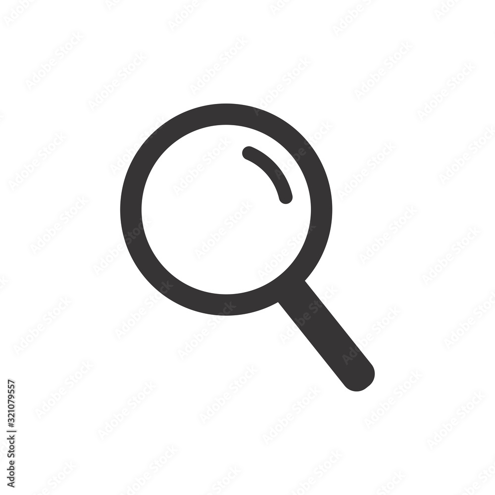 Magnifier Glass Icon Vector Illustration. Magnifier Logo Template. Magnifier Glass Icon Vector Illustration. Magnifier Logo Template.