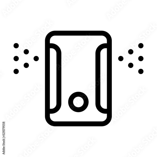 air purifier icon vector. Thin line sign. Isolated contour symbol illustration