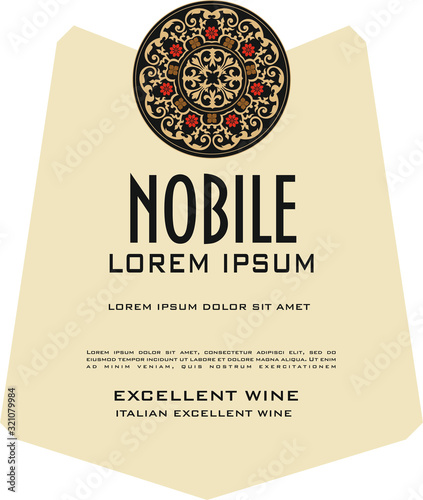WINE LABEL ITALIAN FOOD AND DRINKS DECORATIVE STICKER FOR AMARONE, PROSECCO, CHIANTI, VALPOLICELLA,PRIMITIVO PUGLIA SALENTO AND SPARKLING WINE