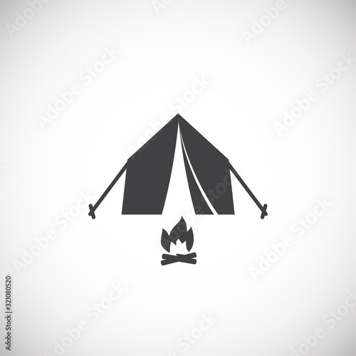 Travel related icon on background for graphic and web design. Creative illustration concept symbol for web or mobile app