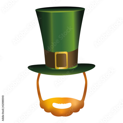 Isolated irish man icon