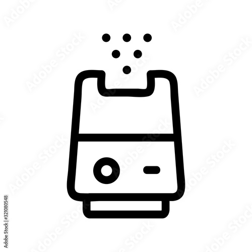 air purifier icon vector. Thin line sign. Isolated contour symbol illustration