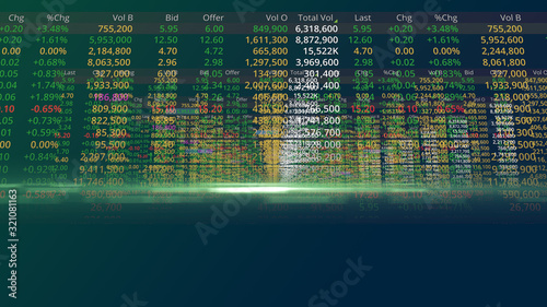 The Stock Exchange, Streaming Trade Screen.
