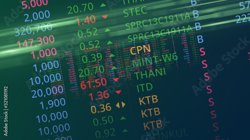 The Stock Exchange, Streaming Trade Screen.