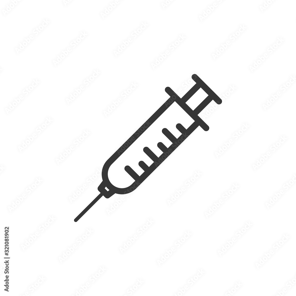 Syringe Icon Vector Illustration. Injection Sign. Syringe Icon Vector Illustration. Injection Sign.
