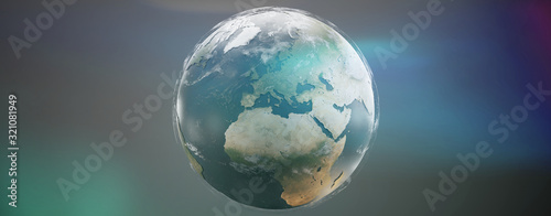 world globe planet earth 3d...