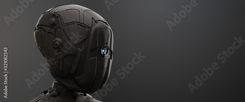 Obraz na płótnie humanoid robot artificial intelligence 3d-illustration