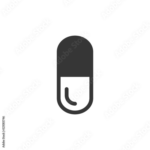 Medical Pil Icon Medicine Illustration, Vector Drugs Sign Symbol