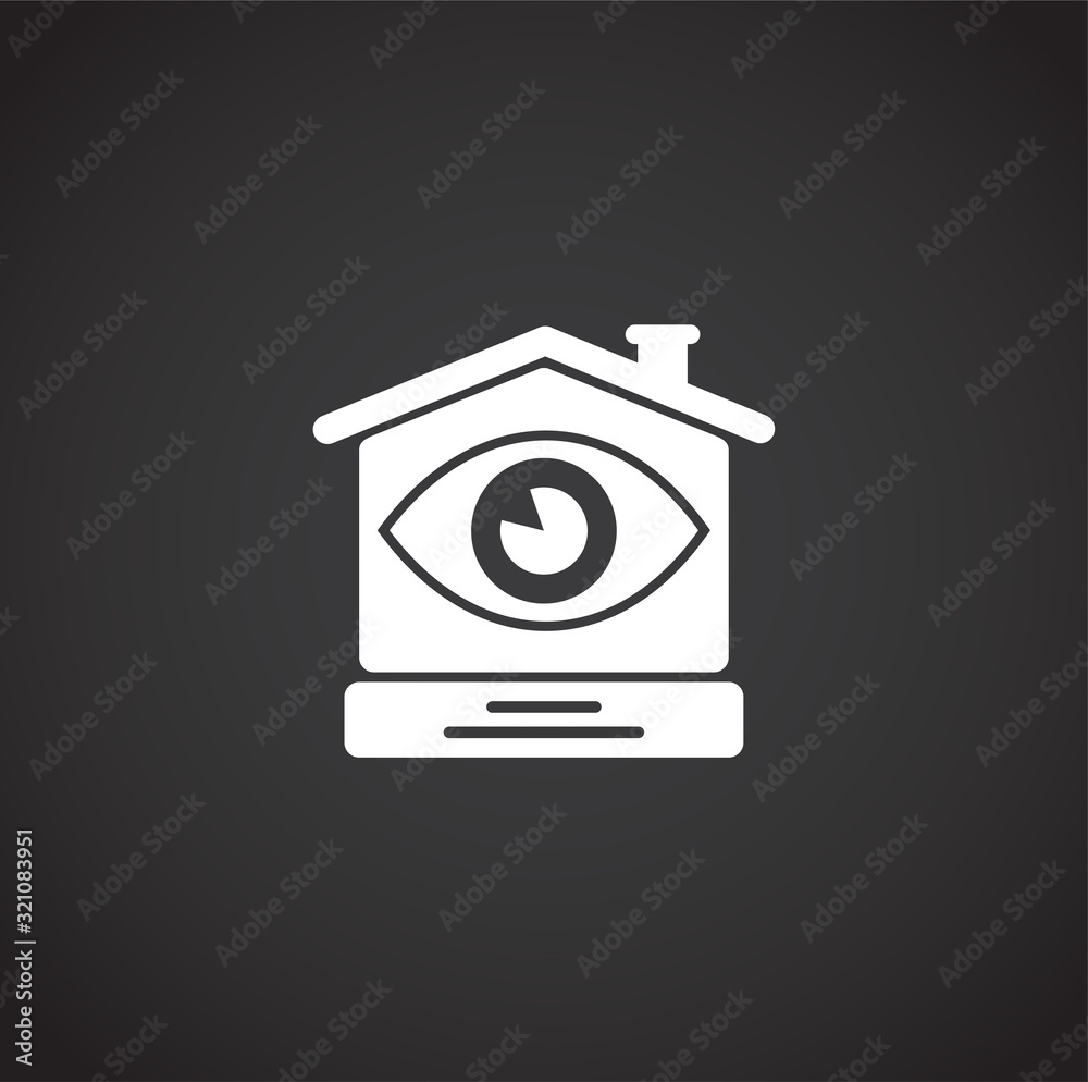 Smart home related icon on background for graphic and web design. Creative illustration concept symbol for web or mobile app Smart home related icon on background for graphic and web design. Creative illustration concept symbol for web or mobile app