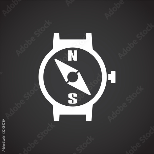 Travel related icon on background for graphic and web design. Creative illustration concept symbol for web or mobile app
