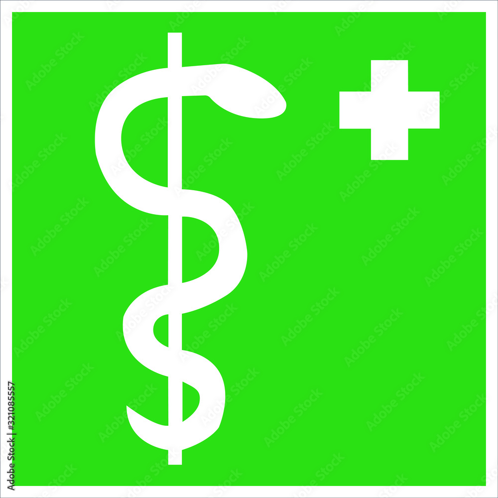Obraz premium medical office. safety signs .vector illustration