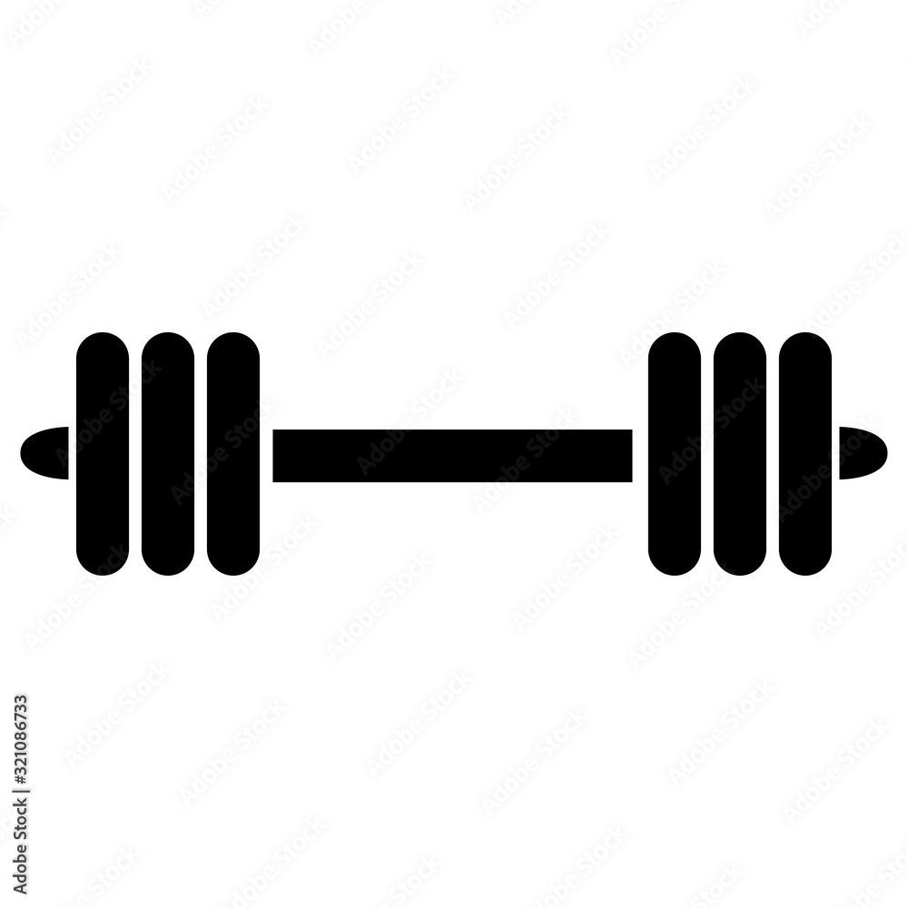 barbell icon vector logo template EPS 10