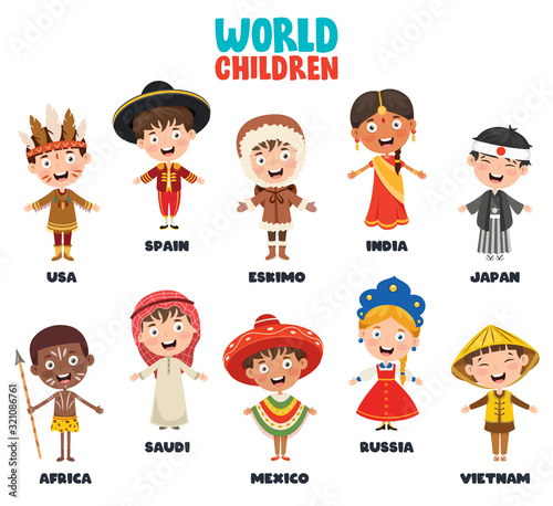 Multicultural Characters Of The World