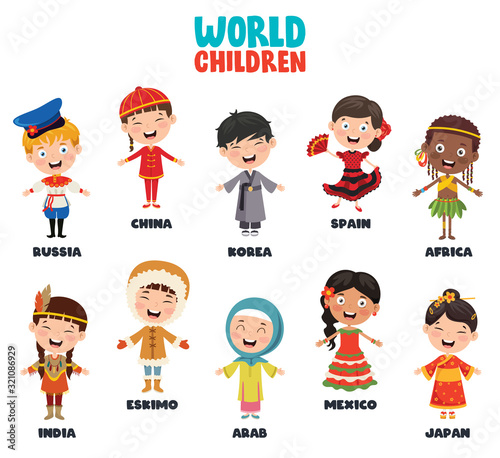 Multicultural Characters Of The World
