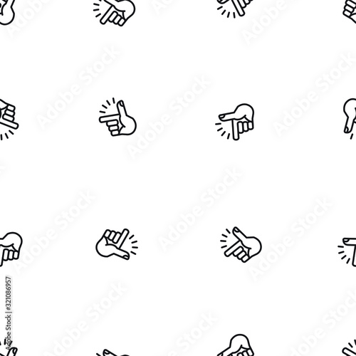 Finger Snapping pattern, vector illustration