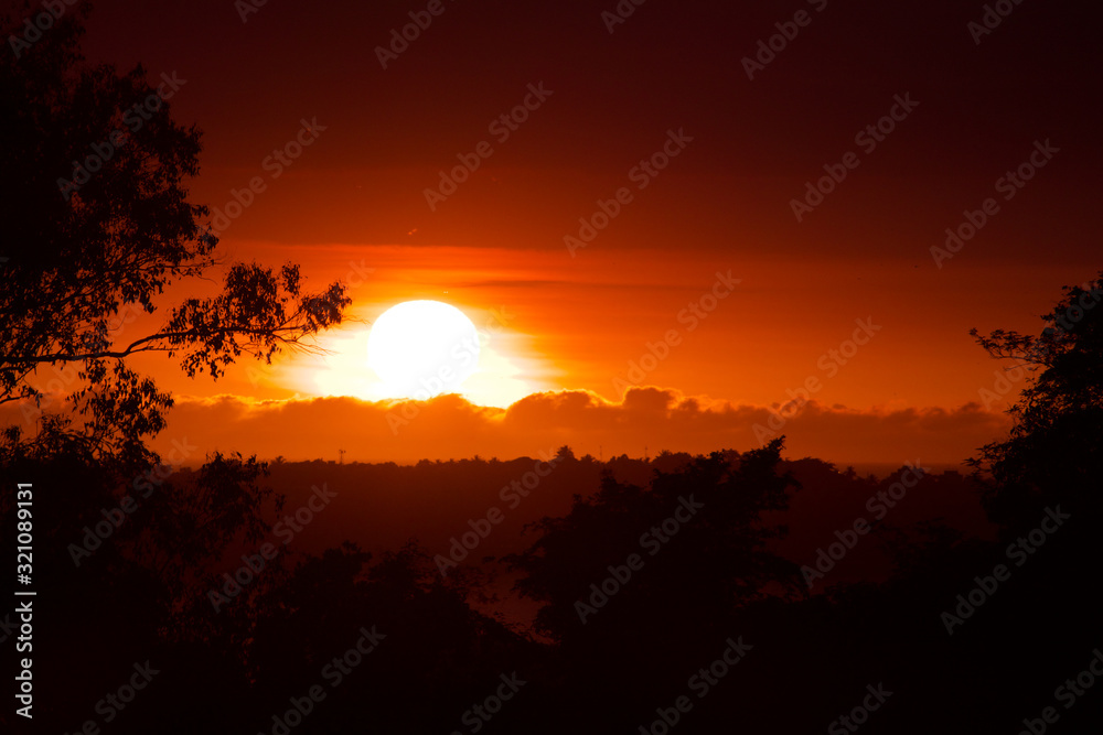 Colorful sunrise in Anchieta, State of Espirito Santo, Brazil Colorful sunrise in Anchieta, State of Espirito Santo, Brazil