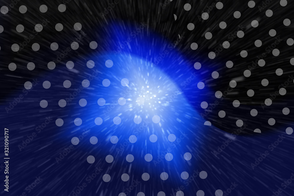 Obraz premium abstract, space, blue, light, galaxy, star, universe, sky, stars, planet, black, pattern, design, astronomy, illustration, night, technology, nebula, sun, backdrop, glow, cosmos, wave, wallpaper