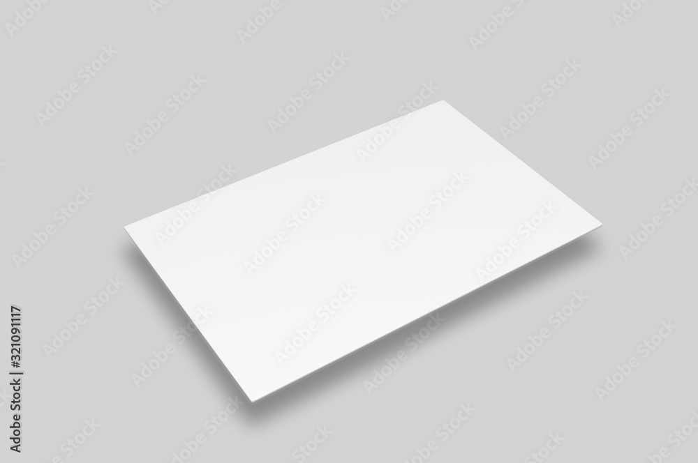 Blank postcard, flyer and pamphlet for mock up, 3d render illustration. Blank postcard, flyer and pamphlet for mock up, 3d render illustration.