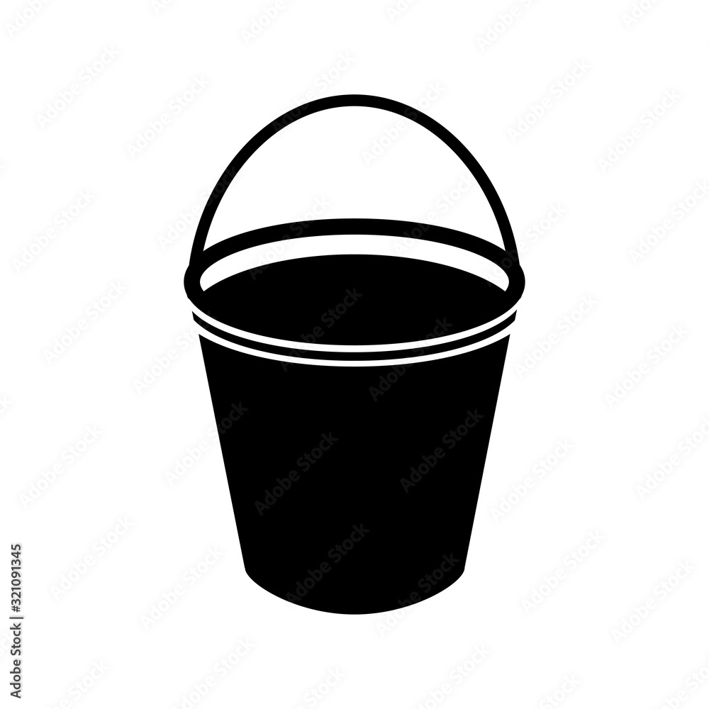 bucket icon vector design logo template EPS 10 bucket icon vector design logo template EPS 10