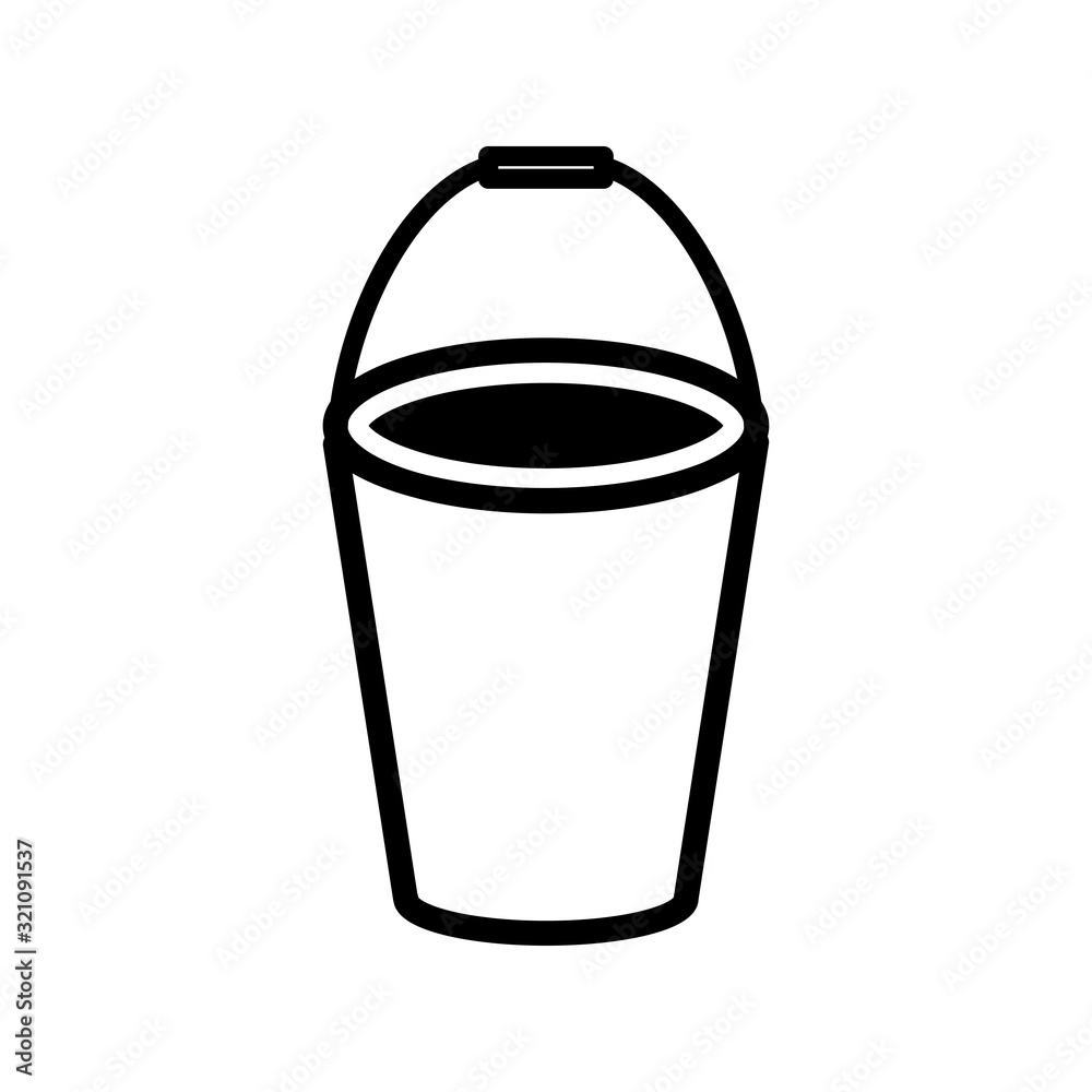 bucket icon vector design logo template EPS 10