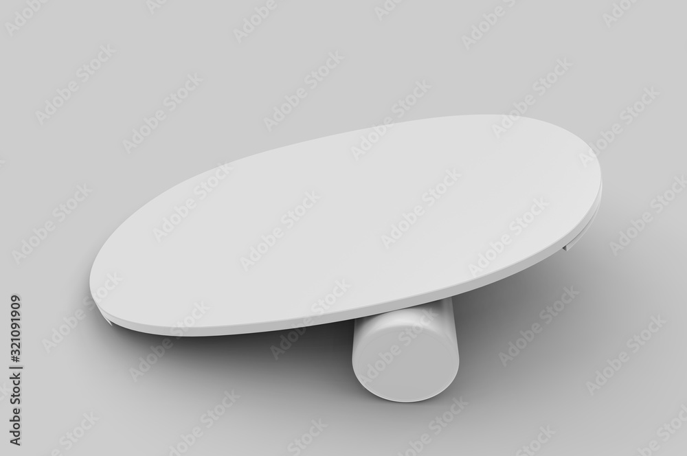 Blank Balance Board Yoga Fitness Balance Plate For Branding Mock up, 3d render illustration. Blank Balance Board Yoga Fitness Balance Plate For Branding Mock up, 3d render illustration.