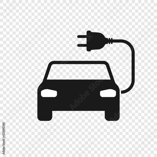 Electric car icon