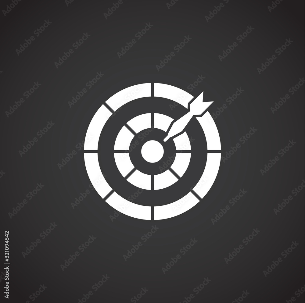 Plakat Sport related icon on background for graphic and web design. Creative illustration concept symbol for web or mobile app