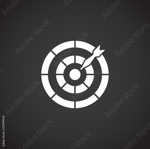 Sport related icon on background for graphic and web design. Creative illustration concept symbol for web or mobile app