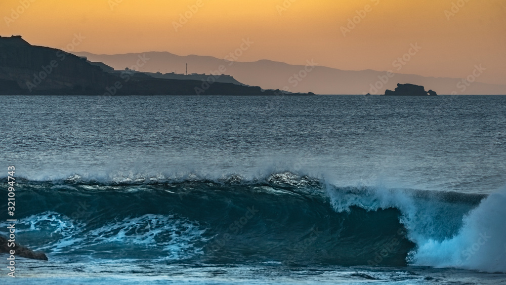 Fototapeta premium sunset on the coast of Gran Canaria