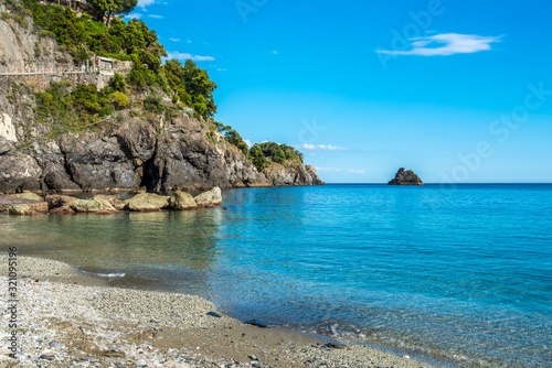 Monterosso al mare (Cinque terre) - scenic Ligurian coast, Italy © karamysh
