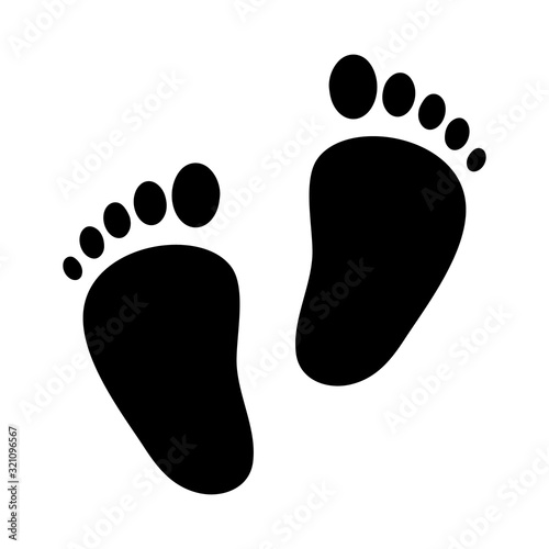 Human footprint icon