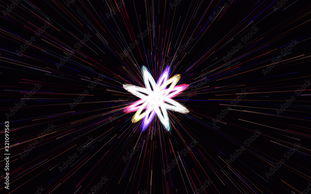 Fototapeta premium abstract background star rays