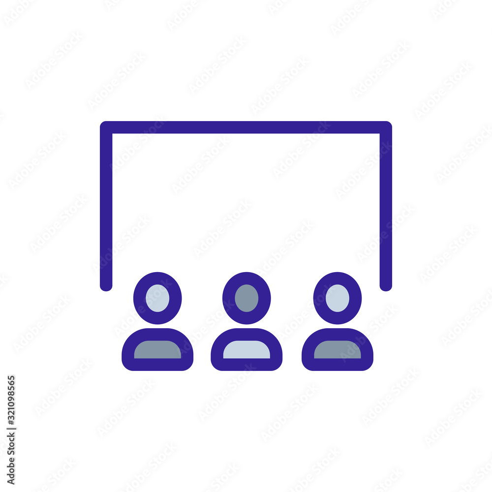 scene icon vector. Thin line sign. Isolated contour symbol illustration scene icon vector. Thin line sign. Isolated contour symbol illustration