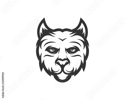 Cat Esport gaming mascot logo template Vector. Modern Head Cat Logo Vector