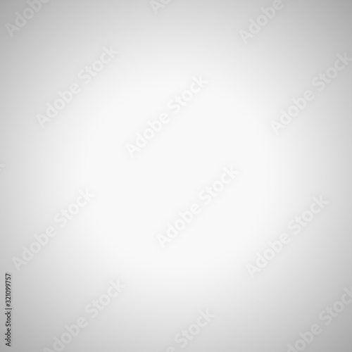 Empty grey blurred background with radial gradient.