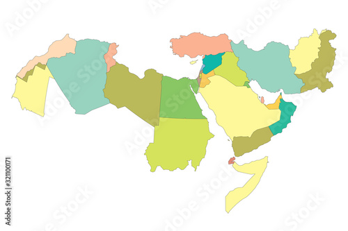 Map of Middle East