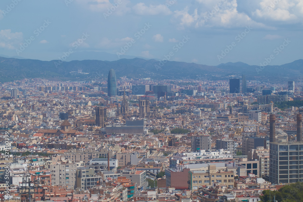 View of Barcelona from above