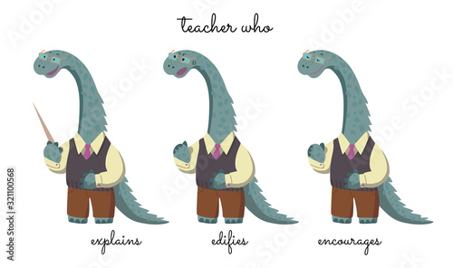 A teacher that explains, censures, and encourages.