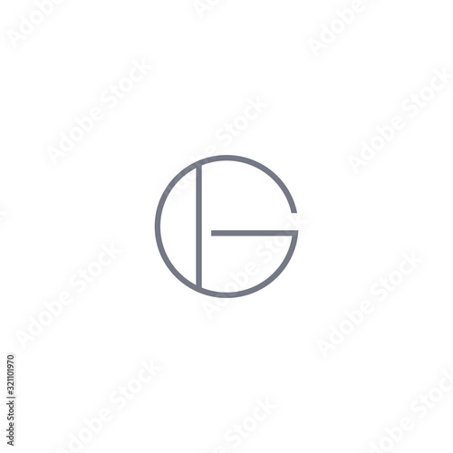 initial letter gh or hg logo vector designs
