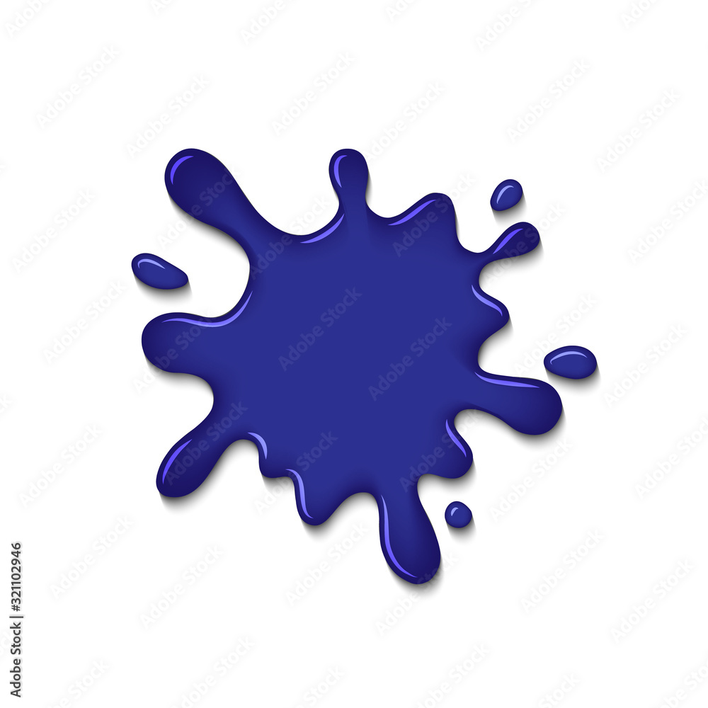 Ink blot splatter isolated Ink blot splatter isolated