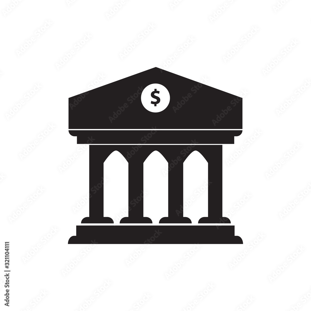 bank office building icon logo design vector template EPS 10 bank office building icon logo design vector template EPS 10