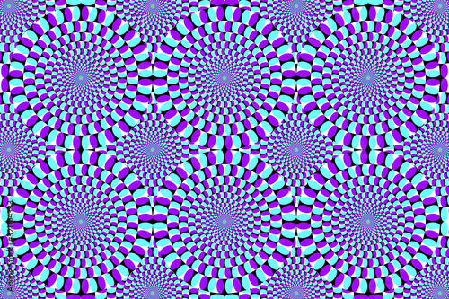 Anomalous rotation motion illusion
