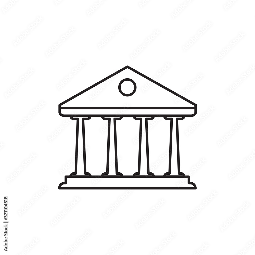 bank office building icon logo design vector template EPS 10 bank office building icon logo design vector template EPS 10