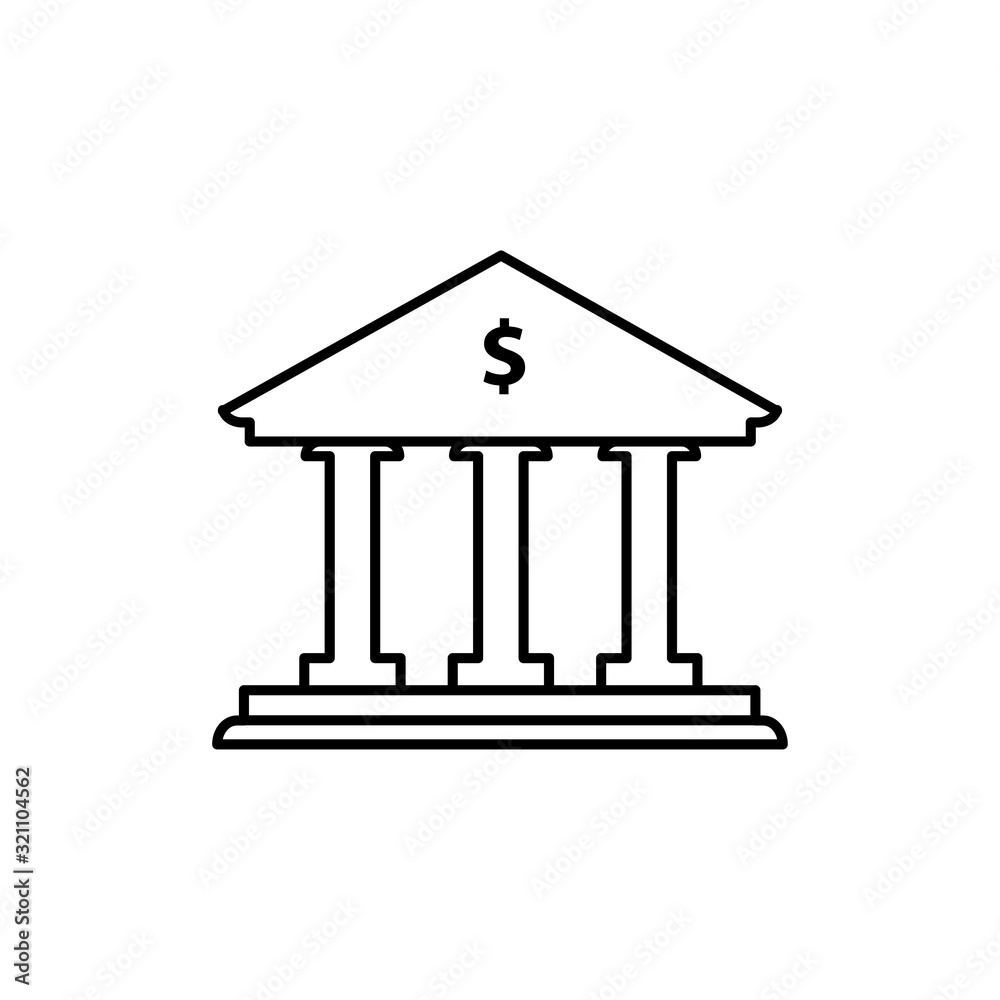 bank office building icon logo design vector template EPS 10 bank office building icon logo design vector template EPS 10