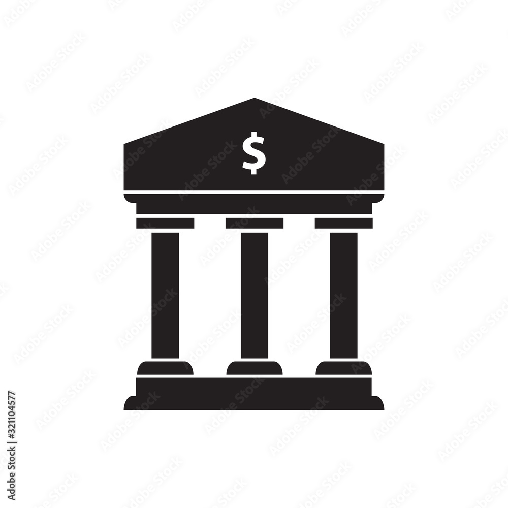 bank office building icon logo design vector template EPS 10 bank office building icon logo design vector template EPS 10