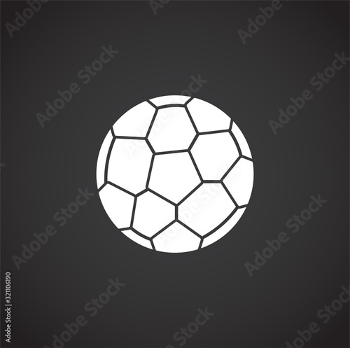 Sport related icon on background for graphic and web design. Creative illustration concept symbol for web or mobile app