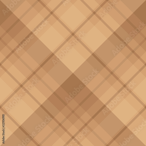 Seamless pattern in wonderful brown colors for plaid, fabric, textile, clothes, tablecloth and other things. Vector image. 2